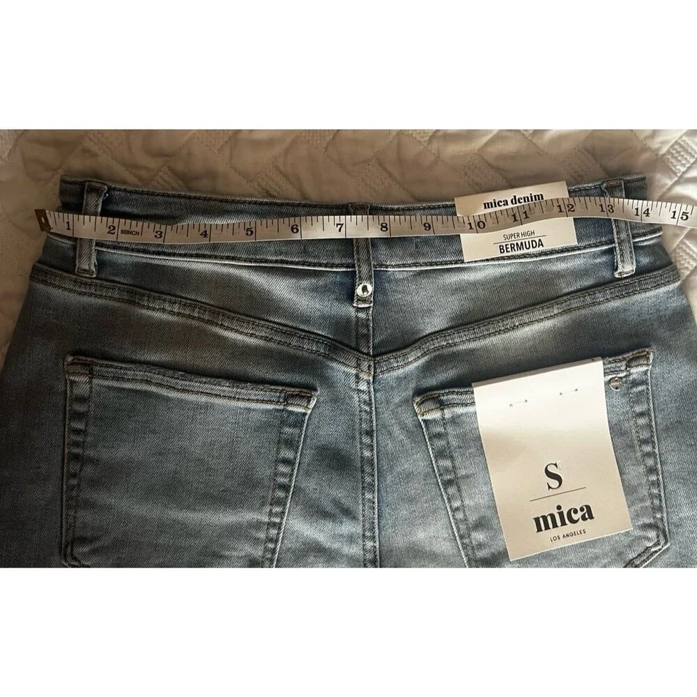 MICA shorts Mica jeans stretchy denim jean shorts womens shorts Bermuda NEW NWT